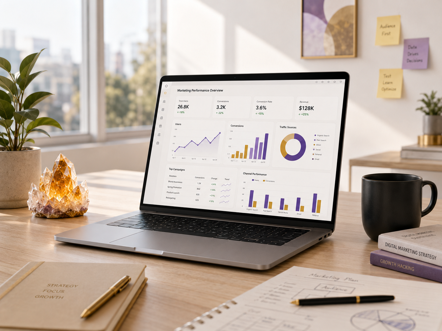 Growth marketing strategy and campaign planning